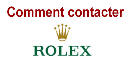 Comment joindre le service client Rolex ?
