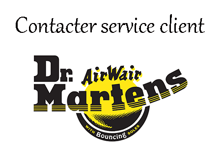 Canaux de communication du service client Dr Martens