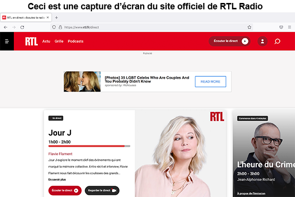 Site internet RTL