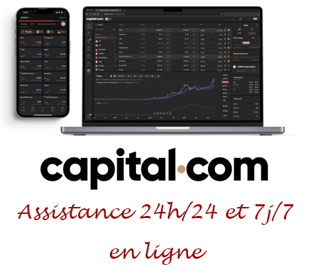 joindre l'assistance à la clientèle Capital.com 24h/24 et 7j/7 en ligne