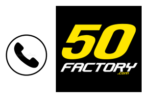 Contacter 50 Factory par téléphone