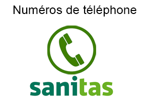 Appeler Sanitas par téléphone