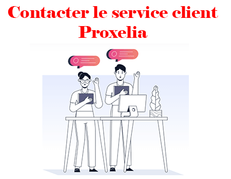 Les canaux de communication du service client Proxelia