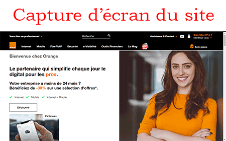 Entrer en contact avec le service après-vente d'Orange Pro en France