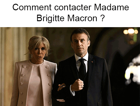 Écrire à Madame Brigitte Macron par mail
