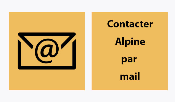 Envoyer un mail au service client Alpine