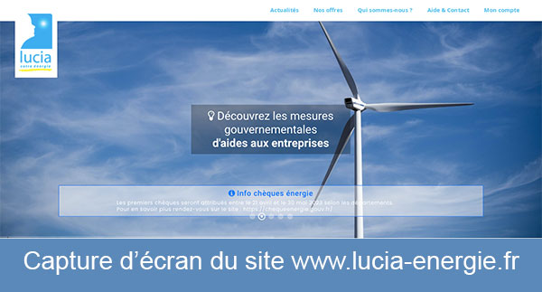 Contact mail Lucia Energie
