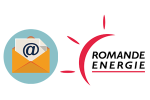 Envoyer un email a romande energie