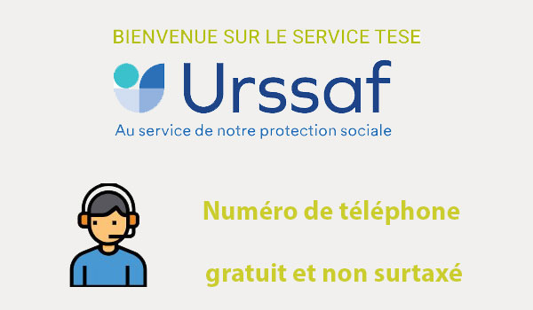 Numéro de téléphone de l'Urssaf service TESE