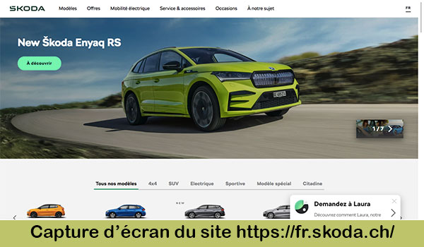 Entrer en contact avec le service client Škoda Suisse